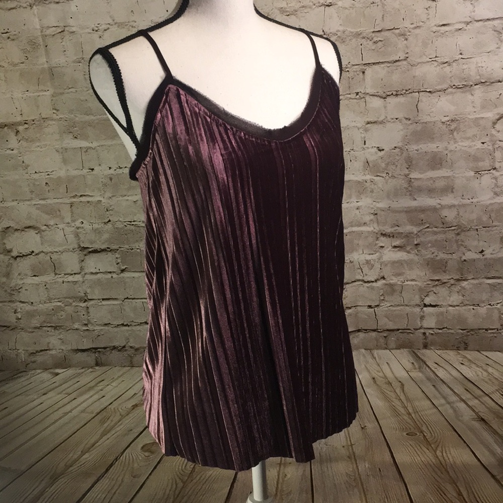 Jasmine and Juliana Purple Velvet feel tank